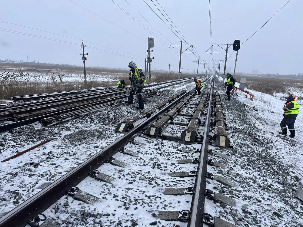 Установка 2 (двух) страховочных рельсовых пакетов длиной 12,5 м в городе Щучье Курганской области