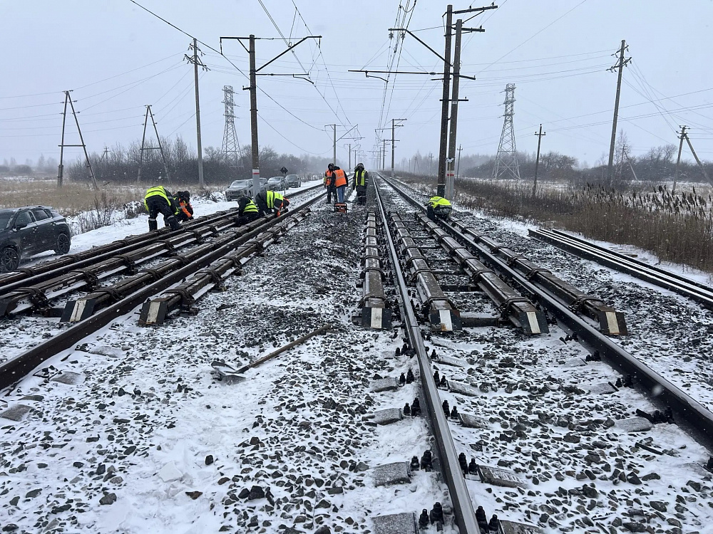 Установка 2 (двух) страховочных рельсовых пакетов длиной 12,5 м в городе Щучье Курганской области
